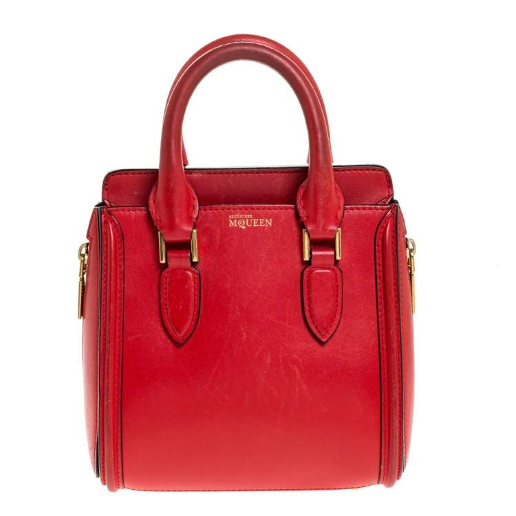 Alexander McQueen Red Leather Mini Heroine Bag Alexander McQueen | The ...