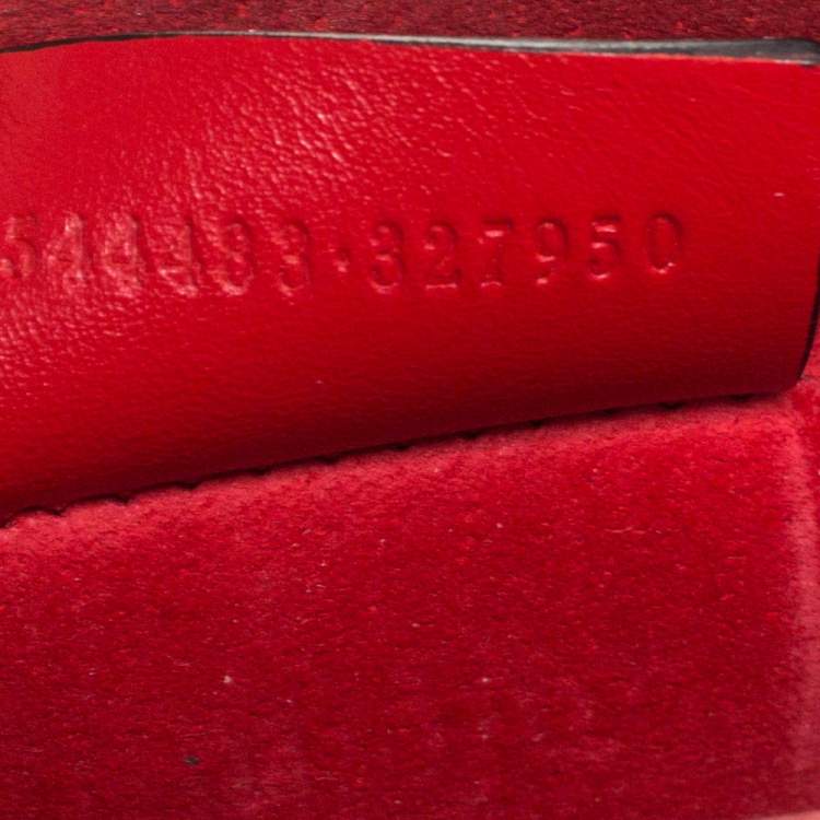 Pre Owned Alexander McQueen Red Leather Mini Heroine Bag