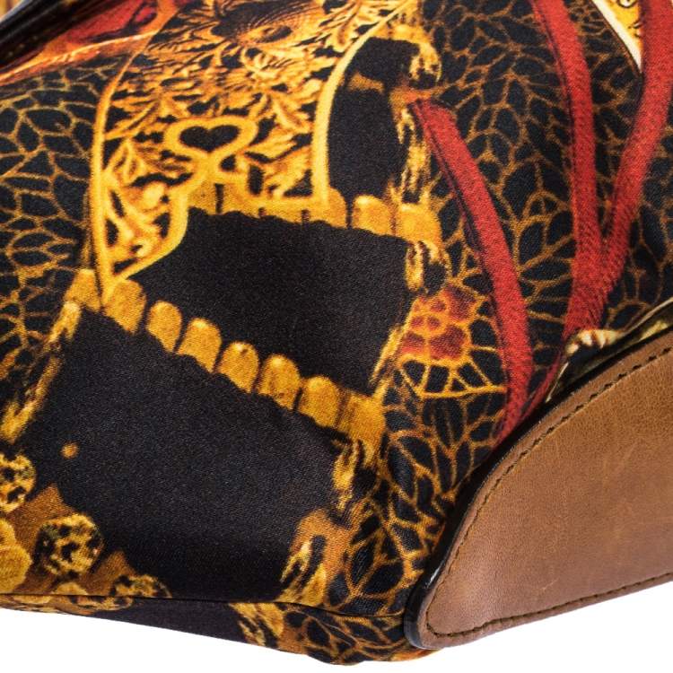 مملوكة مسبقًا Alexander McQueen Multicolor Printed Satin Medium De Manta Clutch