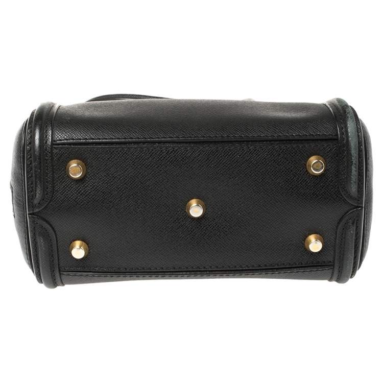 Pre Owned Alexander McQueen Black Leather Mini Heroine Bag