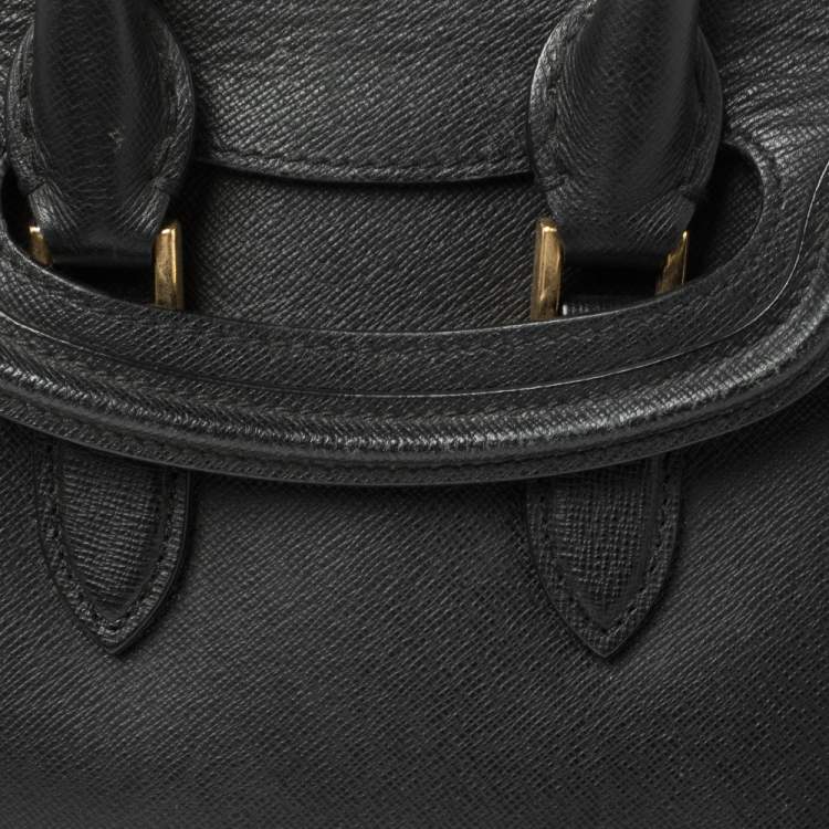 Pre Owned Alexander McQueen Black Leather Mini Heroine Bag
