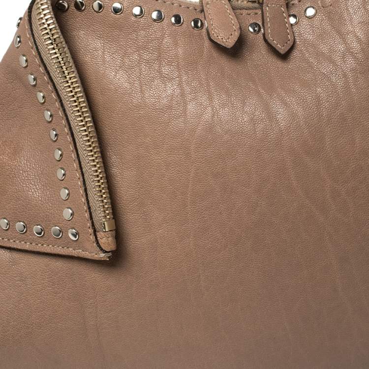 Pre Owned Alexander McQueen Beige Leather Medium Faithful De Manta Clutch
