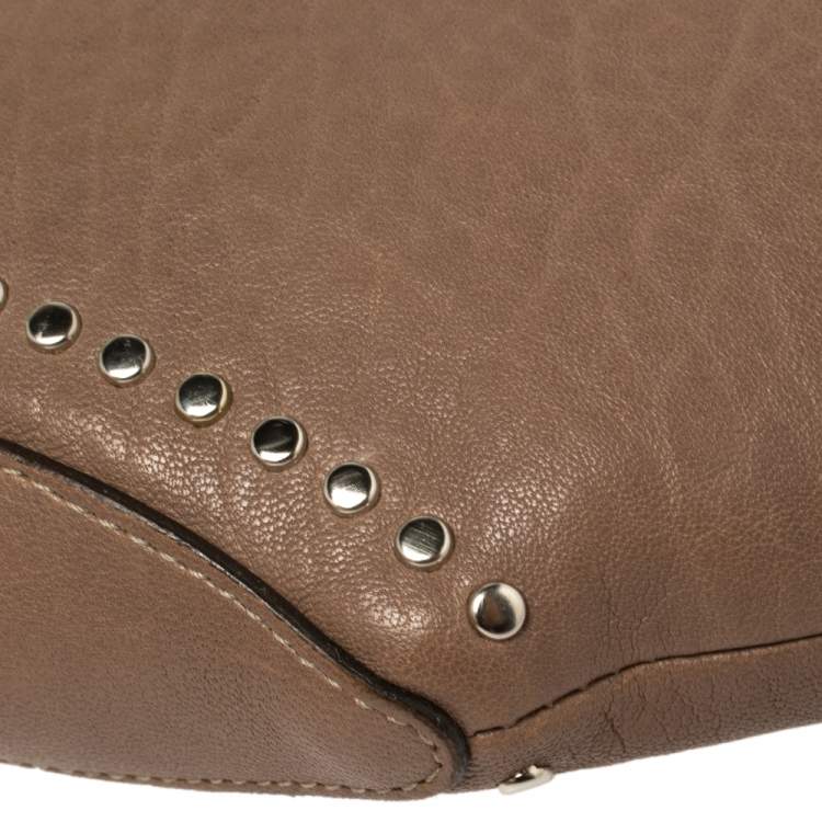 Pre Owned Alexander McQueen Beige Leather Medium Faithful De Manta Clutch
