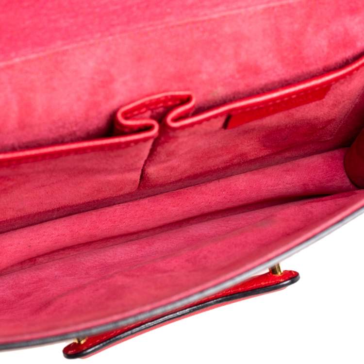 Pre Owned Alexander McQueen Red Leather Heroine Shoulder Bag