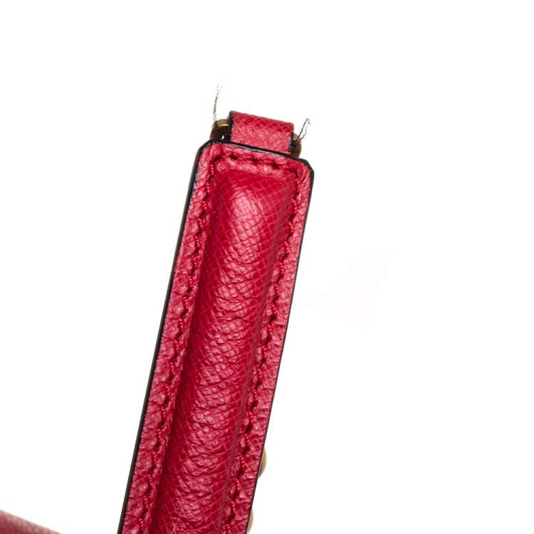 Pre Owned Alexander McQueen Red Leather Heroine Shoulder Bag