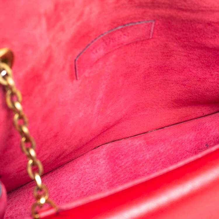 Pre Owned Alexander McQueen Red Leather Heroine Shoulder Bag