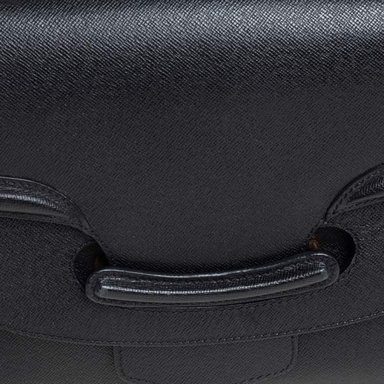 مملوكة مسبقًا Alexander McQueen Black Leather Heroine Chain Shoulder Bag