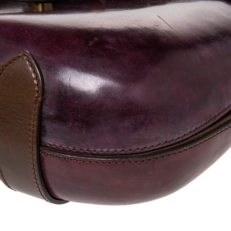 Pre Owned  Alexander McQueen Multicolor Leather Top Handle Flap Bag