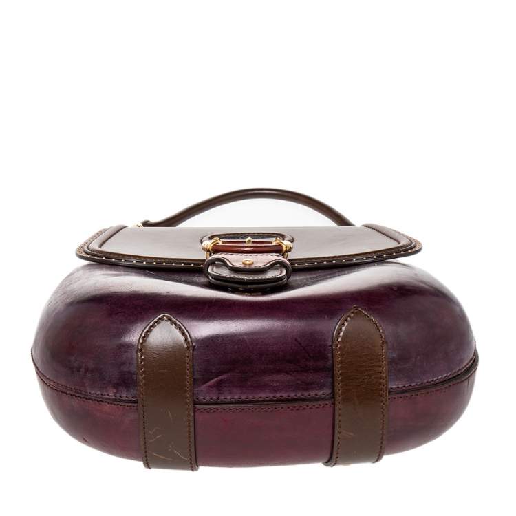 Pre Owned  Alexander McQueen Multicolor Leather Top Handle Flap Bag