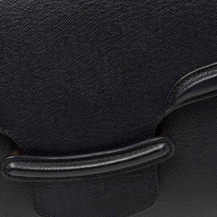 Pre Owned Alexander McQueen Black Leather Heroine Shoulder Bag