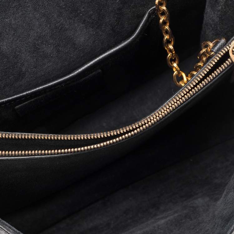 Pre Owned Alexander McQueen Black Leather Heroine Shoulder Bag
