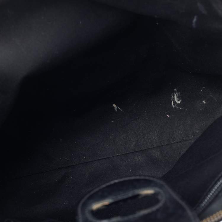 مملوكة مسبقًا Alexander McQueen Black Laser Cut Leather Satchel