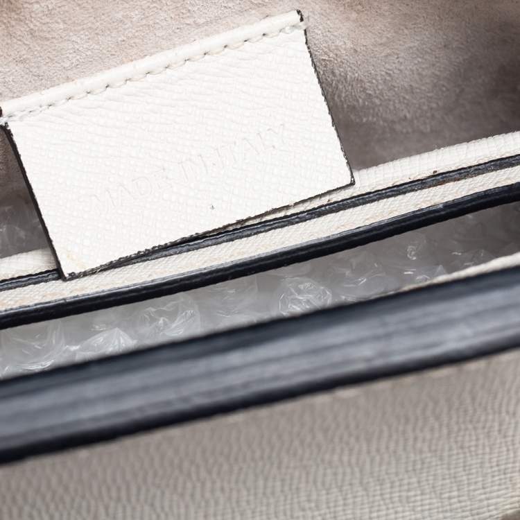 Pre Owned Alexander McQueen White Leather Mini Heroine Bag