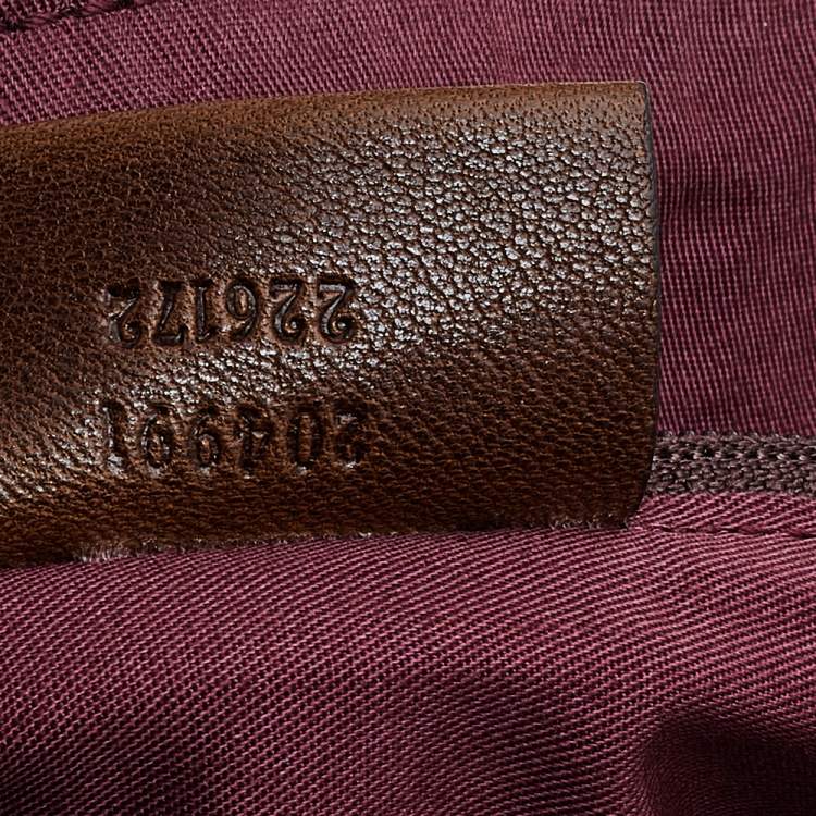 Pre Owned Alexander McQueen Brown Leather Faithful Glove Clutch