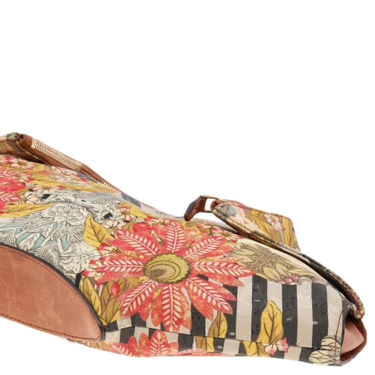 Pre Owned Alexander McQueen Multicolor Printed Fabric De Manta Clutch