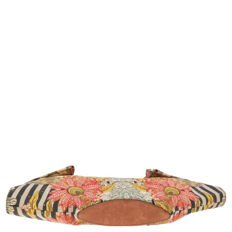 Pre Owned Alexander McQueen Multicolor Printed Fabric De Manta Clutch
