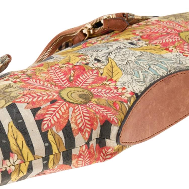 Pre Owned Alexander McQueen Multicolor Printed Fabric De Manta Clutch