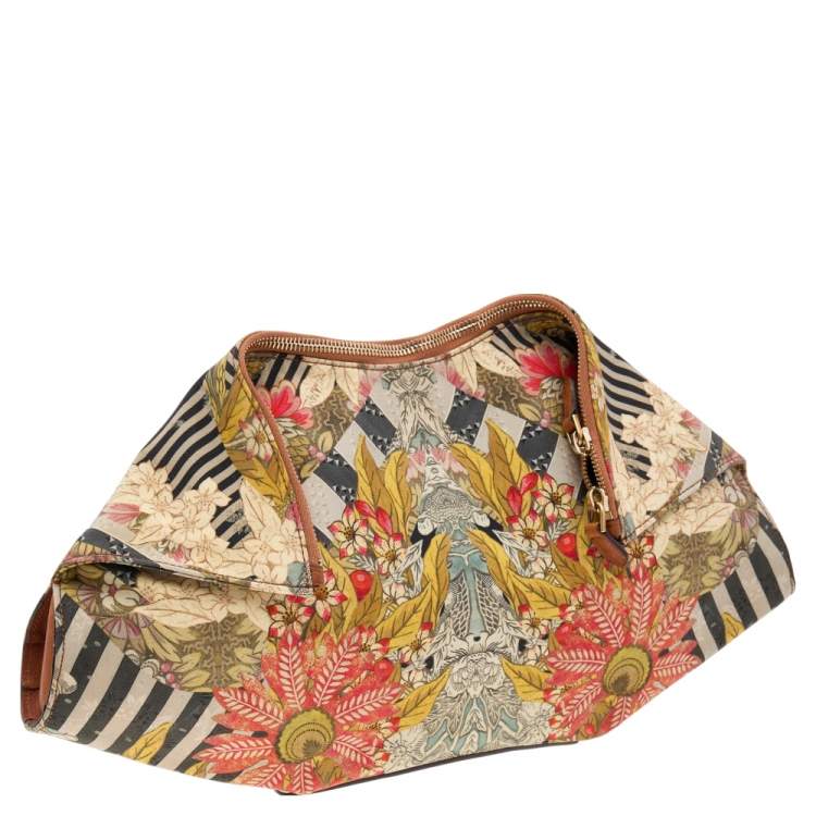 Pre Owned Alexander McQueen Multicolor Printed Fabric De Manta Clutch