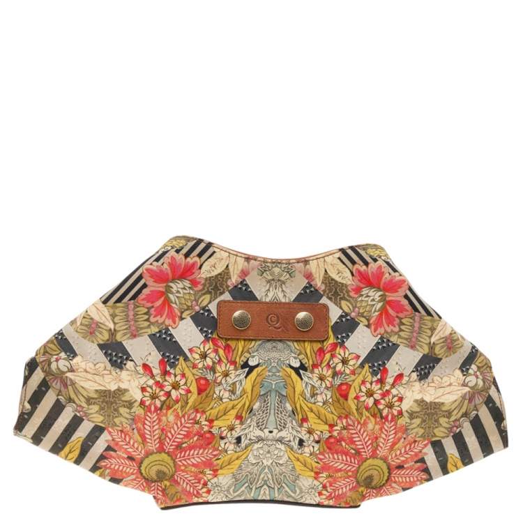 Pre Owned Alexander McQueen Multicolor Printed Fabric De Manta Clutch