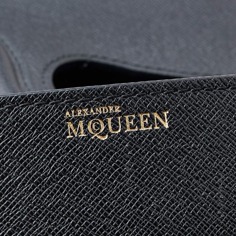 Pre Owned Alexander McQueen Black Leather Small Heroine Shoulder Bag