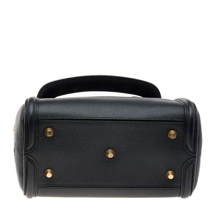 Pre Owned Alexander McQueen Black Leather Small Heroine Shoulder Bag