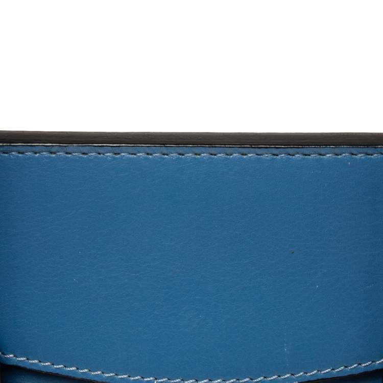 Pre Owned Alexander McQueen Blue Leather Large Heroine Satchel