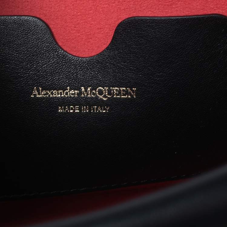 Pre Owned Alexander McQueen Black Leather The Story Shoulder Bag