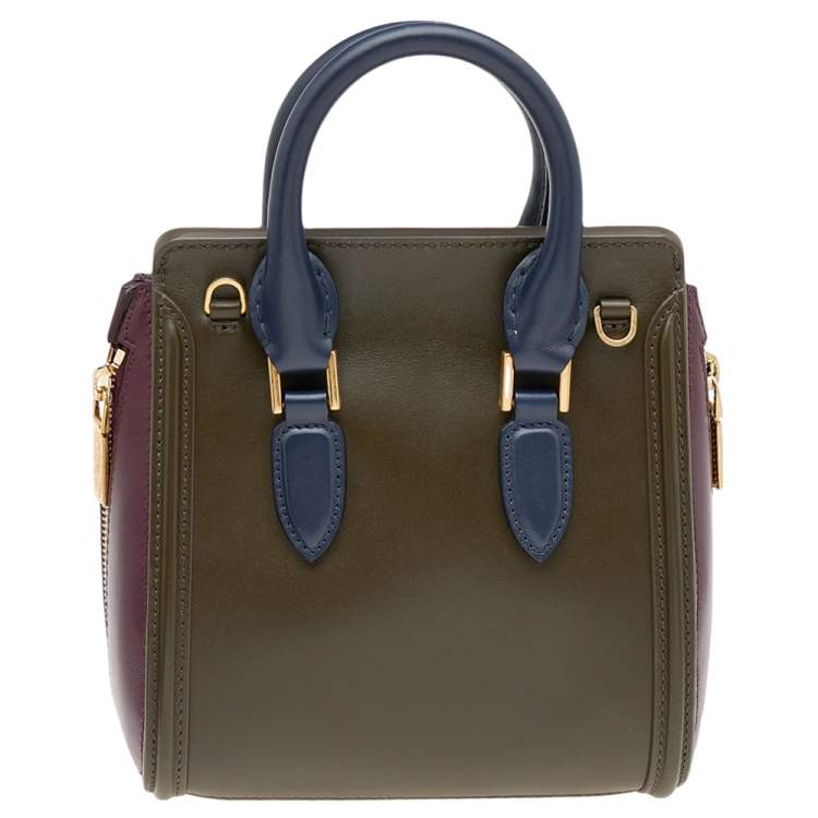 Pre Owned Alexander McQueen Multicolor Leather Mini Heroine Bag