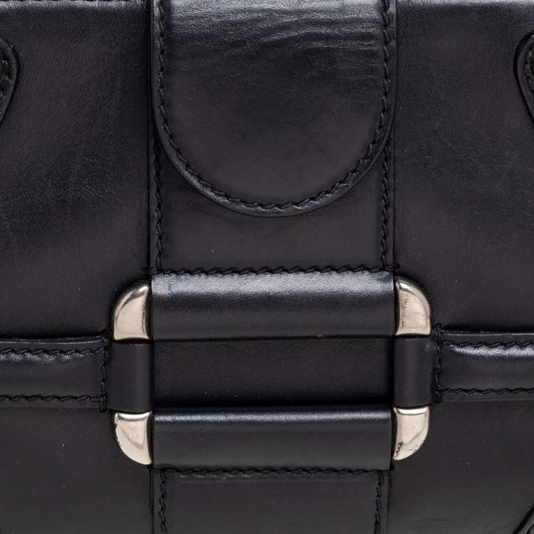 Pre Owned Alexander McQueen Black Leather Novak Shoulder Bag