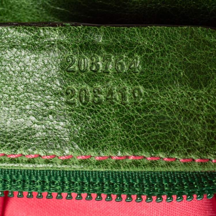 Pre Owned Alexander McQueen Green Leather Flapper Clutch