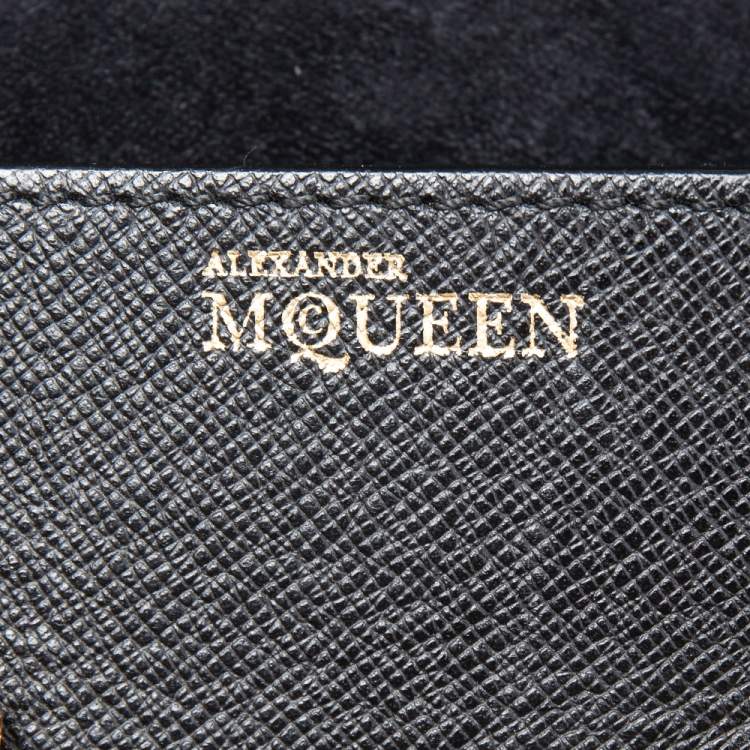 Pre Owned Alexander McQueen Black Leather Mini Heroine Bag