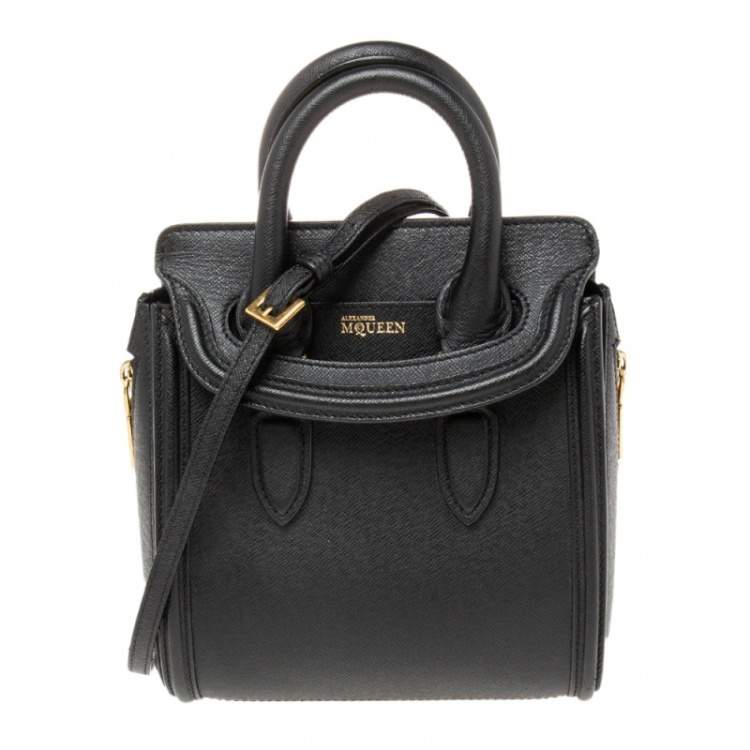 バッグ・カバンその他 ALEXANDER MCQUEEN Woman Mini bag Black 653134CMO0V 1000 Alexander McQueen The Jewelled Hobo Leather Mini Bag | Black