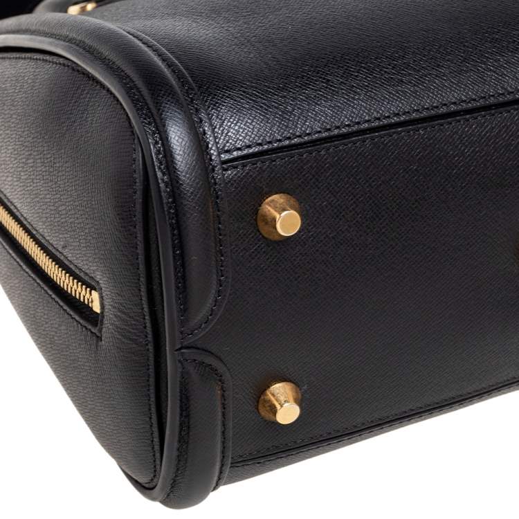 Pre Owned Alexander McQueen Black Leather Small Heroine Satchel