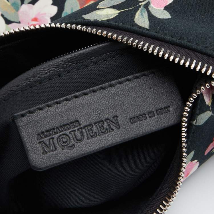 Pre Owned Alexander McQueen Multicolor Floral Print Satin Small De Manta Clutch