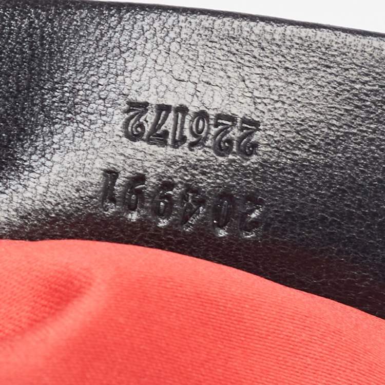 Pre Owned Alexander McQueen Black Leather Faithful Glove Clutch