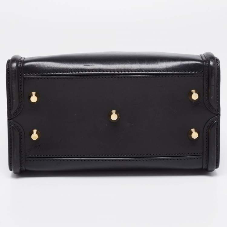 Pre Owned Alexander McQueen Black Leather Heroine Tote