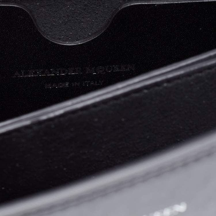 Pre Owned Alexander McQueen Black Leather Knuckle Duster Shoulder Bag