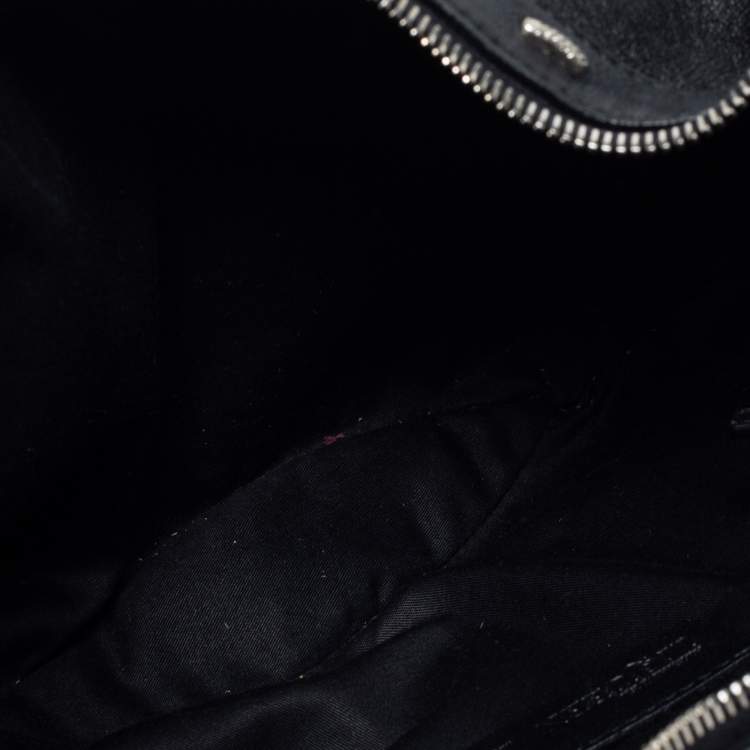 Pre Owned Alexander McQueen Black Leather Studded De Manta Clutch 