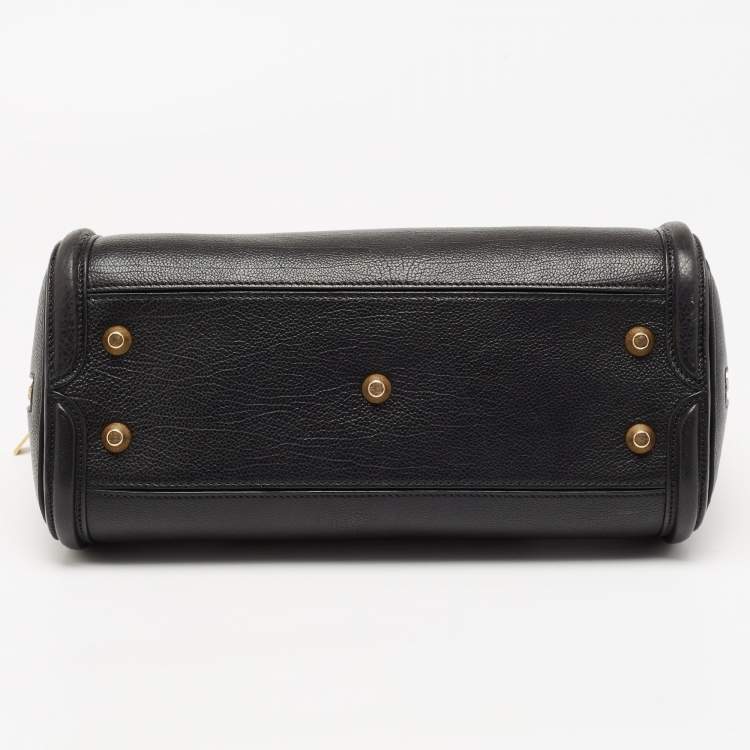 Pre Owned Alexander McQueen Black Leather Medium Heroine Satchel