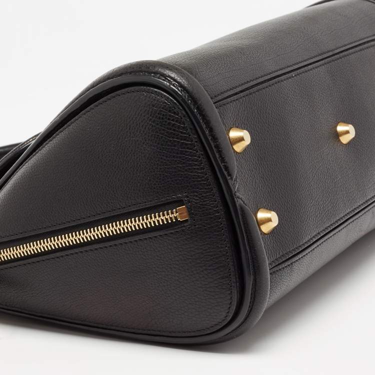 Pre Owned Alexander McQueen Black Leather Medium Heroine Satchel