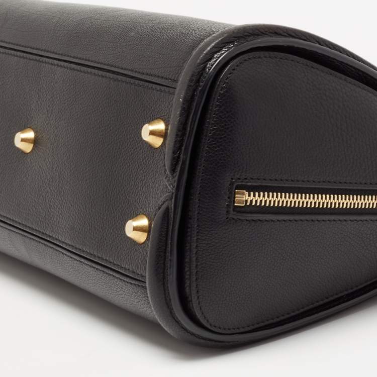 Pre Owned Alexander McQueen Black Leather Medium Heroine Satchel