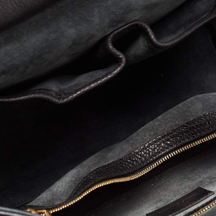Pre Owned Alexander McQueen Black Leather Medium Heroine Satchel