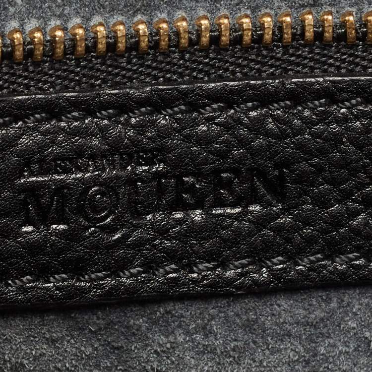 Pre Owned Alexander McQueen Black Leather Medium Heroine Satchel