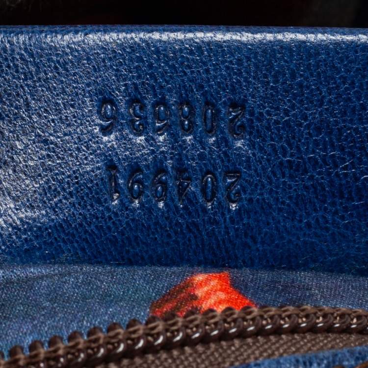 Pre Owned Alexander McQueen Blue Leather Elvie Satchel