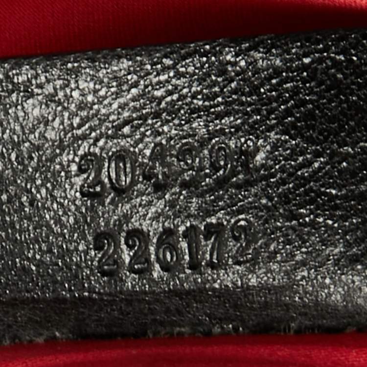 Pre Owned Alexander McQueen Black Leather Faithful Glove Clutch