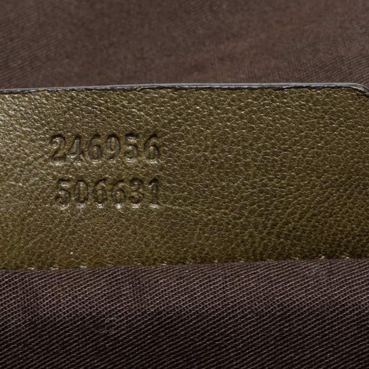 Pre Owned Alexander McQueen Green Leather Large De Manta Tote