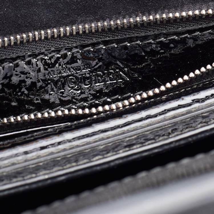 Pre Owned Alexander McQueen Black Leather Small Heroine Satchel