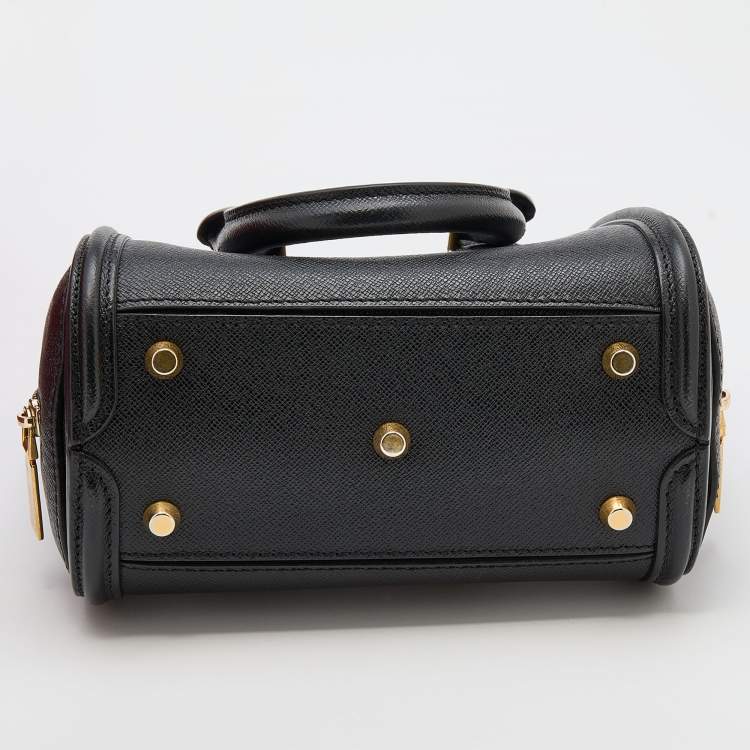 Pre Owned Alexander McQueen Black Leather Mini Heroine Satchel