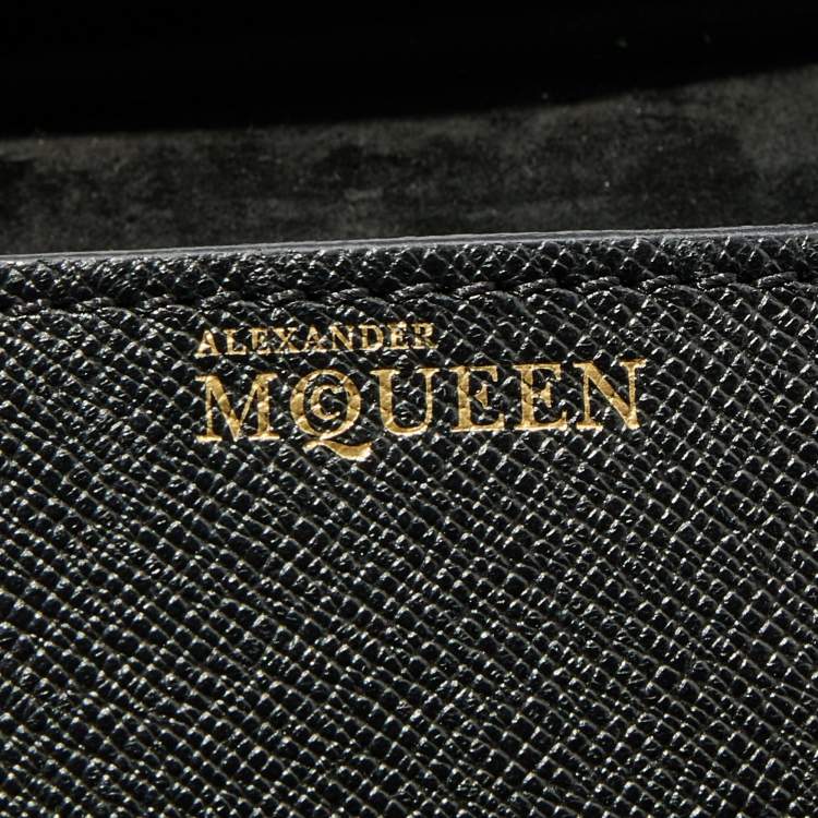 Pre Owned Alexander McQueen Black Leather Mini Heroine Satchel