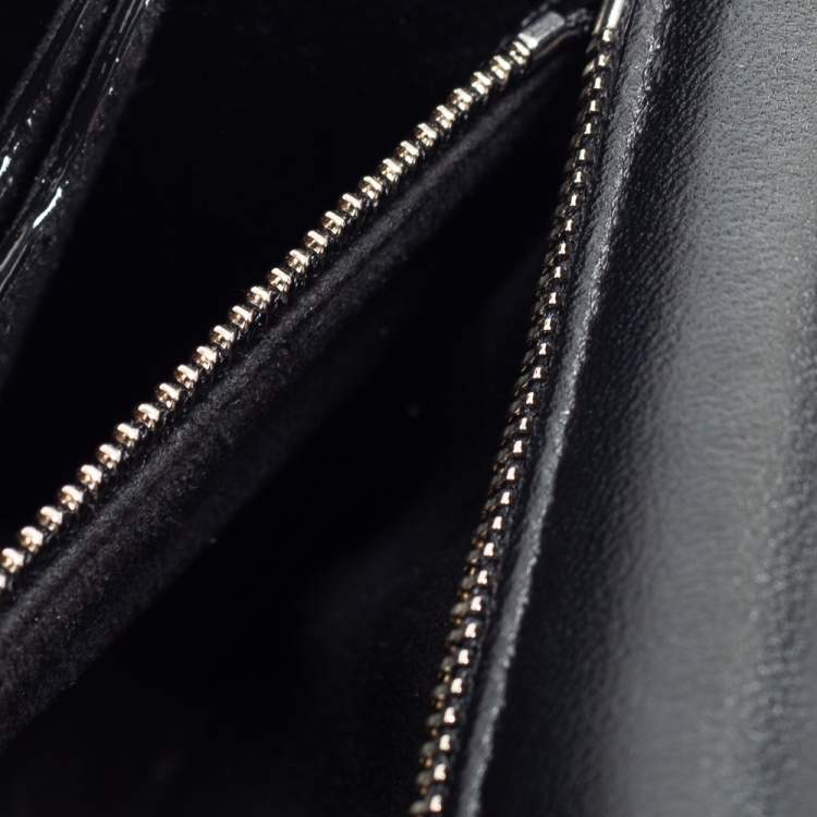 Pre Owned Alexander McQueen Black Graffiti Quilted Leather Small Jewel Shoulder Bag